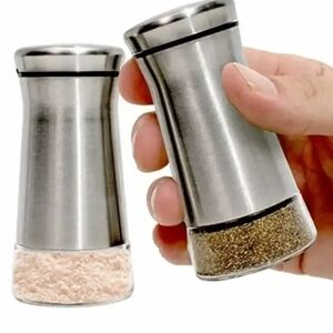 Stainless Steel Salt and Pepper Shakers